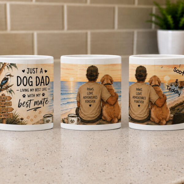 Personalised Dog Dad Mug Australia: Best Mate Coffee Cup from the Dog Thumbnail